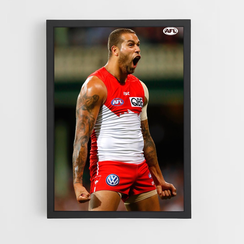 Poster La Passion de Franklin – affiche Football australien (vue 2)